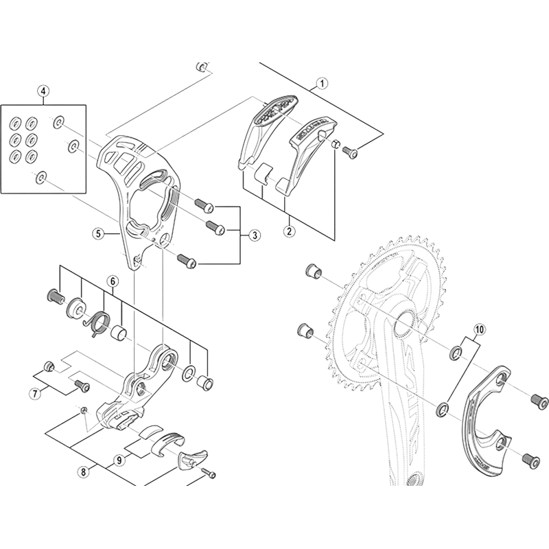 Balfes Bikes Shimano SM-CD50 Upper chain guide fixing bolt and nut | Free postage over £30, £10 off first order, price match & 0% finance.