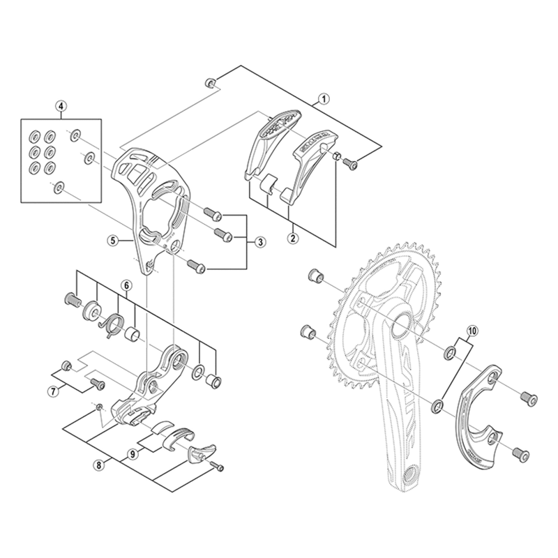 Balfes Bikes Shimano SM-CD50 Upper chain guide unit | Free postage over £30, £10 off first order, price match & 0% finance.