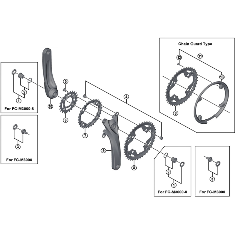 Balfes Bikes Shimano FC-T4060 chain guard and fixing screws | Free postage over £30, £10 off first order, price match & 0% finance.