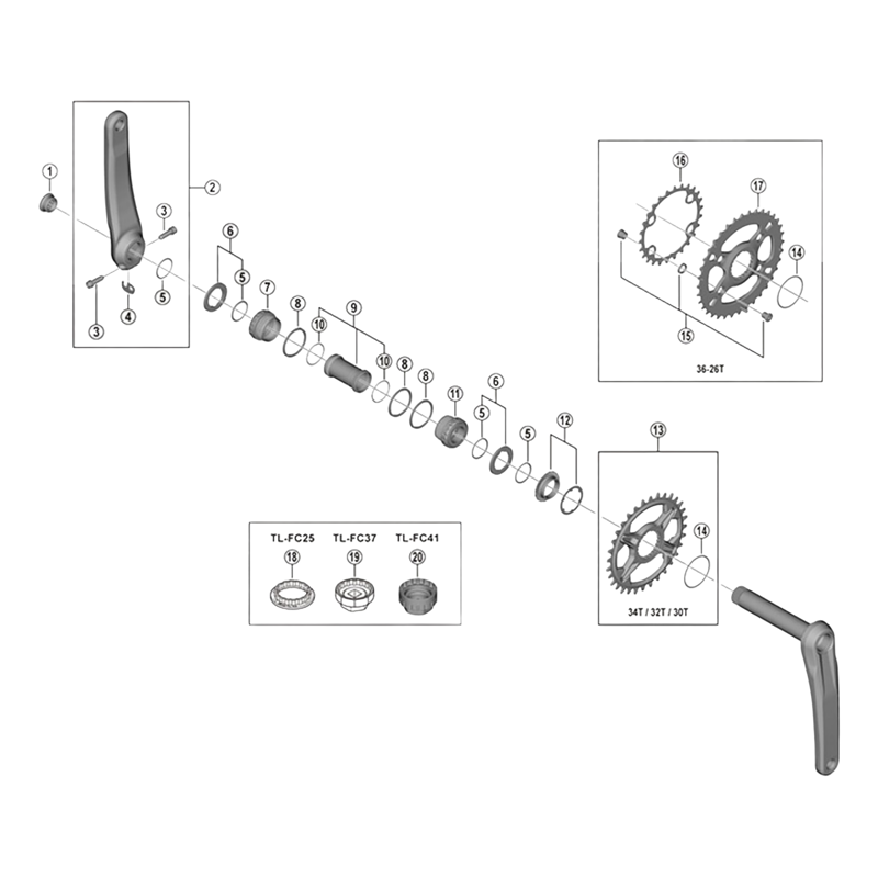 Balfes Bikes Shimano FC-M9020-B1 Spacer and Ring | Free postage over £30, £10 off first order, price match & 0% finance.