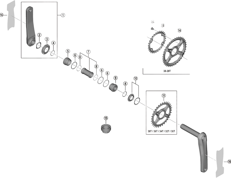 Balfes Bikes Shimano SHimano FC-M8000 gear fixing bolt - M8 x 9 mm | Free postage over £30, £10 off first order, price match & 0% finance.