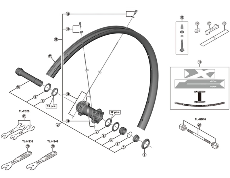 Balfes Bikes Shimano HB-M8010 hub axle unit | Free postage over £30, £10 off first order, price match & 0% finance.