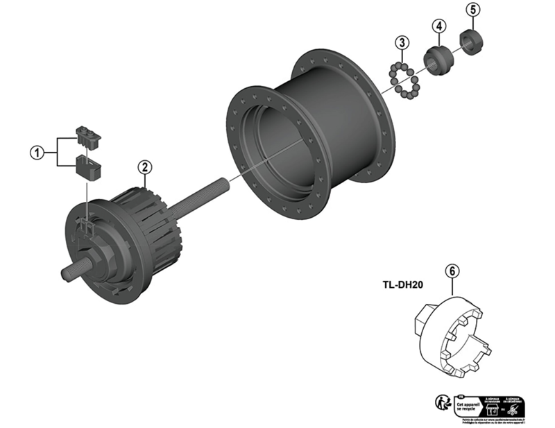 Balfes Bikes Shimano DH-C6000 1R left hand cone - M9 X 12 mm | Free postage over £30, £10 off first order, price match & 0% finance.