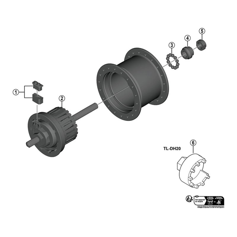 Balfes Bikes Shimano DH-C6000 1R left hand cone - M9 X 12 mm | Free postage over £30, £10 off first order, price match & 0% finance.