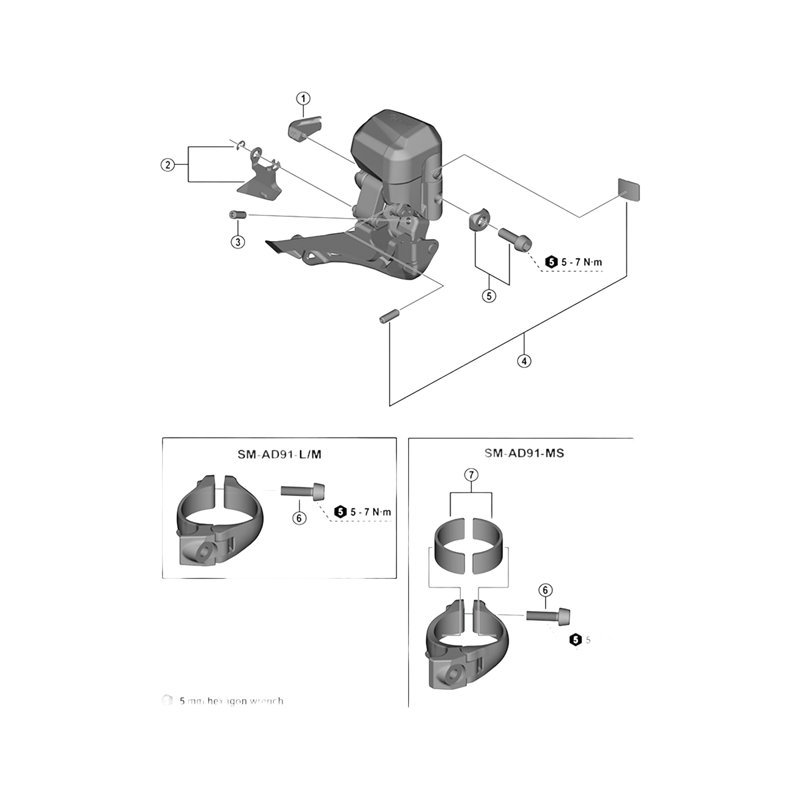 Balfes Bikes Shimano SHimano FD-R8050 clamp bolt and radius washer | Free postage over £30, £10 off first order, price match & 0% finance.