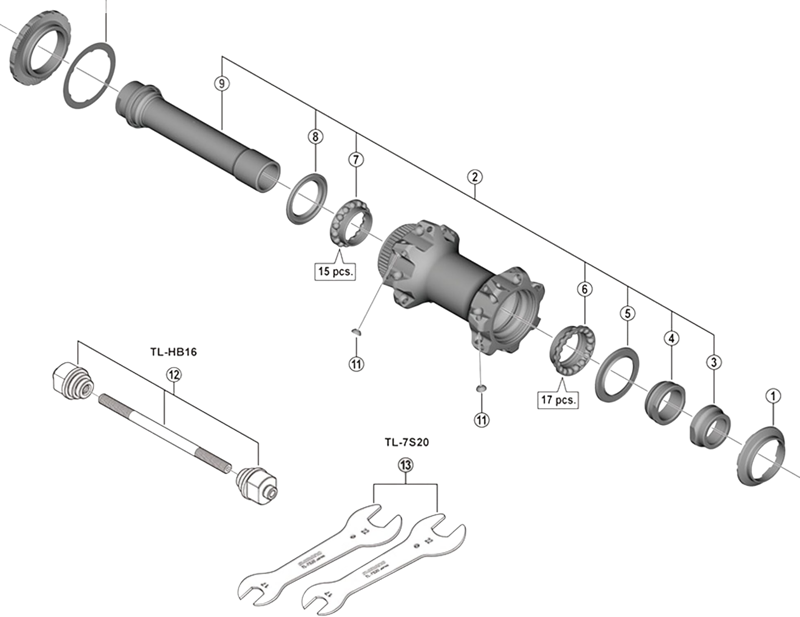 Balfes Bikes Shimano HB-M9110 right hand ball retainer - 5/32 x 17 mm | Free postage over £30, £10 off first order, price match & 0% finance.
