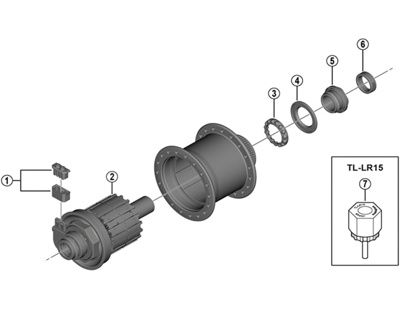 Balfes Bikes Shimano SHimano DH-UR705 internal assembly - black | Free postage over £30, £10 off first order, price match & 0% finance.