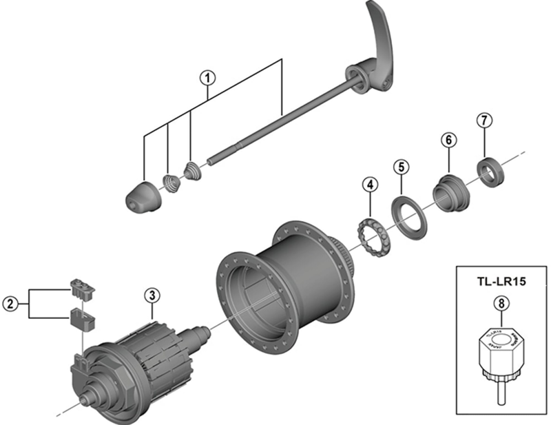 Balfes Bikes Shimano DH-UR700 left hand cone with seal support | Free postage over £30, £10 off first order, price match & 0% finance.