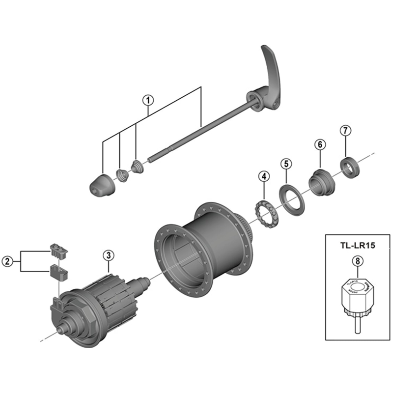 Balfes Bikes Shimano DH-UR700 left hand cone with seal support | Free postage over £30, £10 off first order, price match & 0% finance.