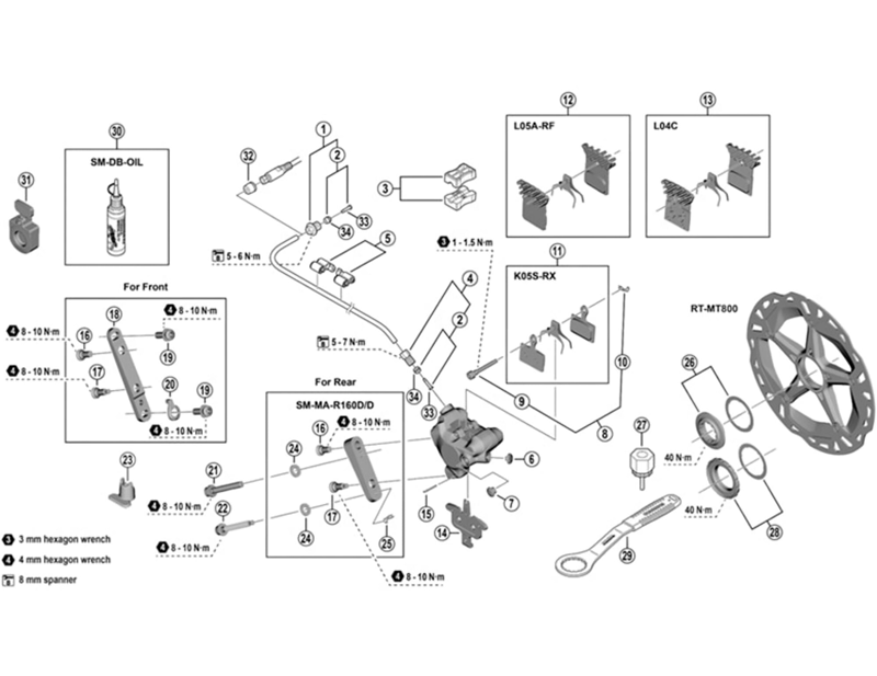 Balfes Bikes Shimano BR-M7110 brake pad axle and snap retainer | Free postage over £30, £10 off first order, price match & 0% finance.