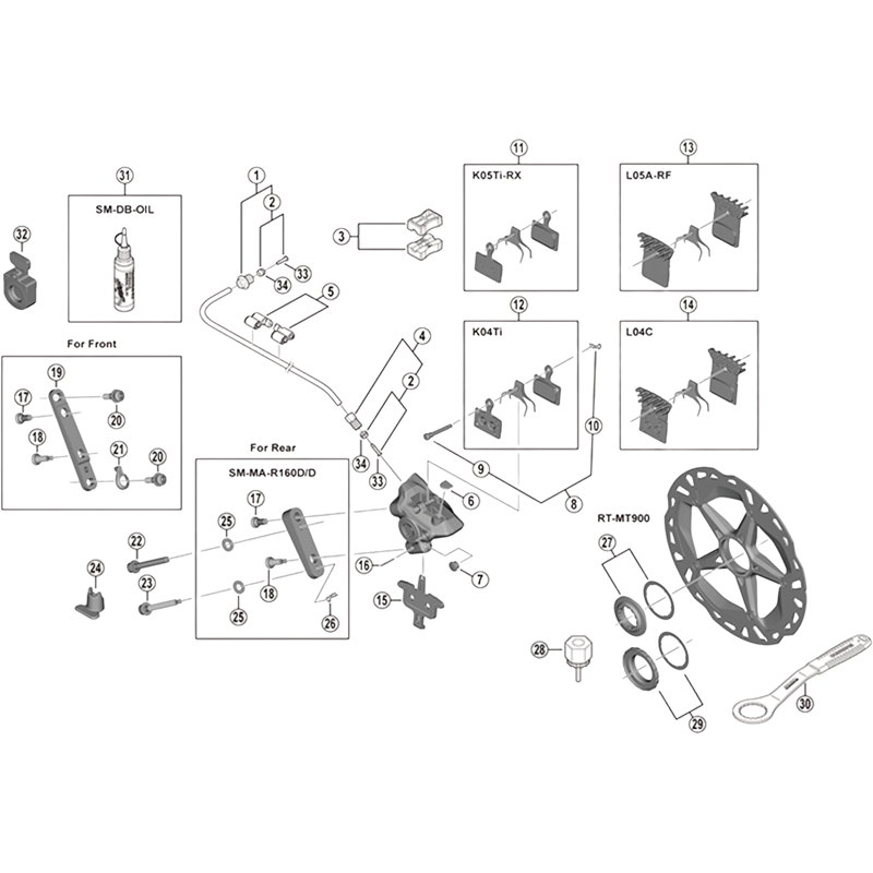 Balfes Bikes Shimano SHimano BR-R9270 screw length selector | Free postage over £30, £10 off first order, price match & 0% finance.
