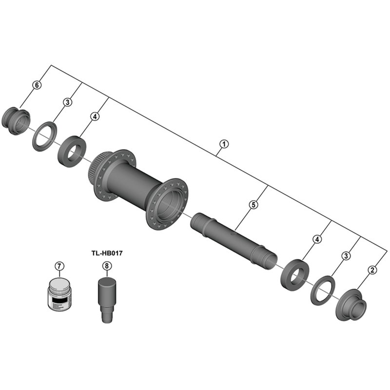 Balfes Bikes Shimano SHimano HB-M8210-B complete hub axle | Free postage over £30, £10 off first order, price match & 0% finance.