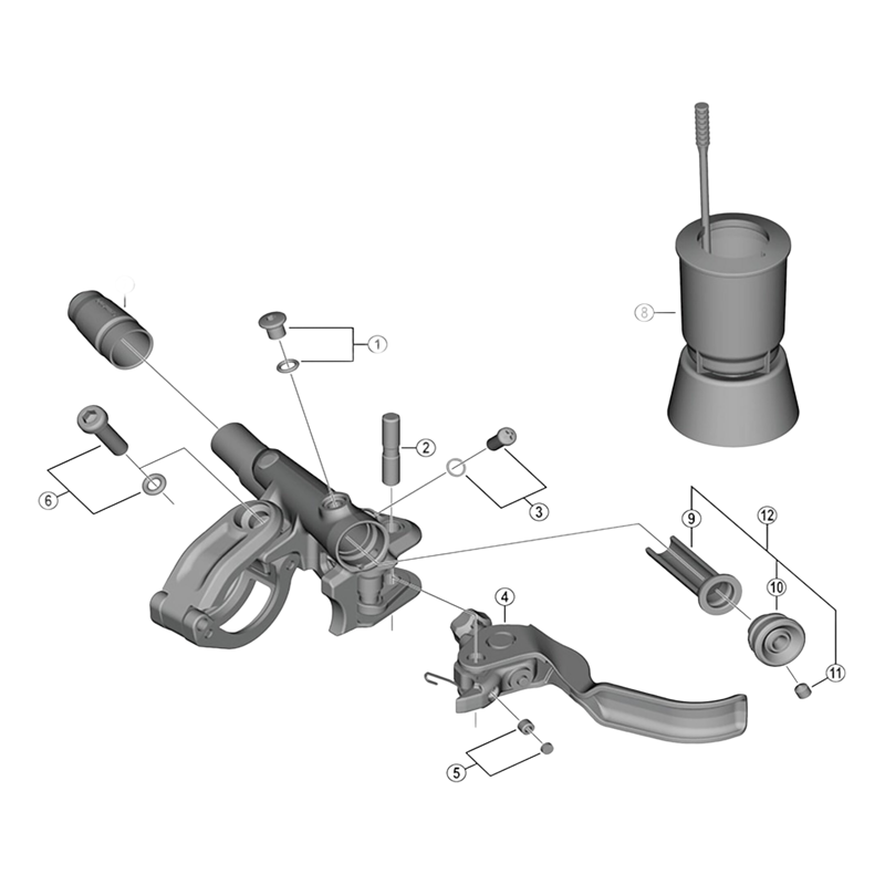 Balfes Bikes Shimano BL-M8100 xt brake clamp bolt and O-Ring | Free postage over £30, £10 off first order, price match & 0% finance.