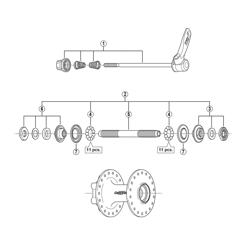 Balfes Bikes Shimano HB-M525-A left hand lock nut unit | Free postage over £30, £10 off first order, price match & 0% finance.