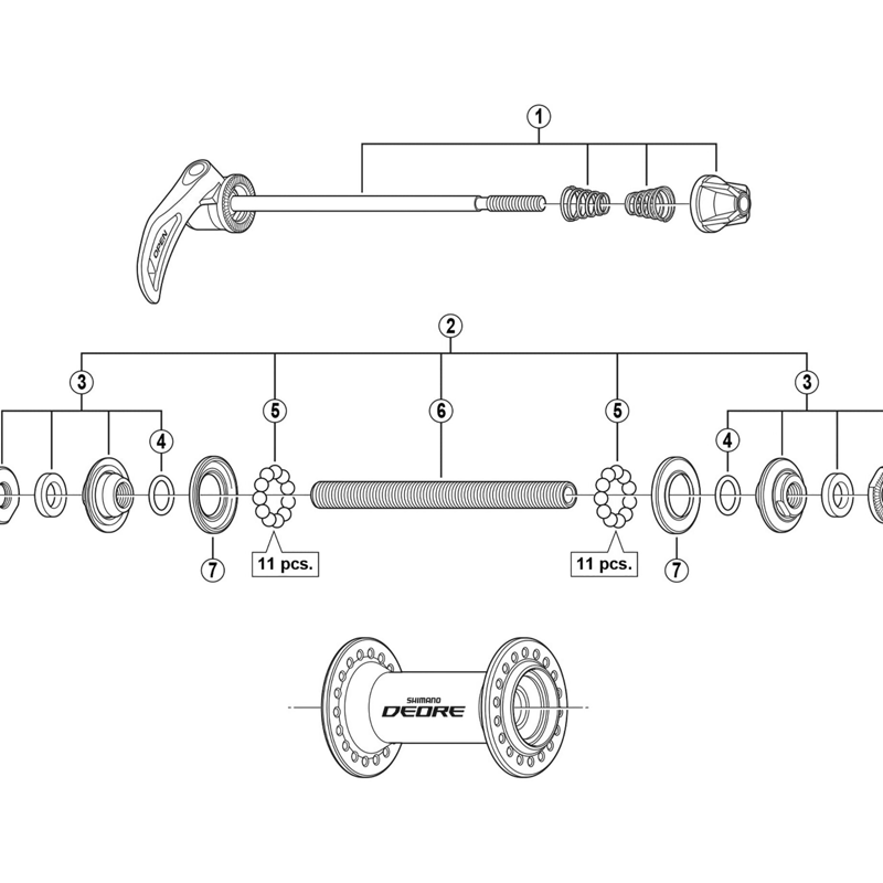 Balfes Bikes Shimano HB-M590 lock nut unit | Free postage over £30, £10 off first order, price match & 0% finance.