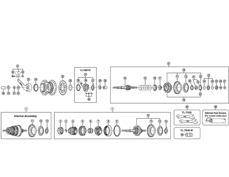 Balfes Bikes Shimano SHimano SG-8C20 hub left hand lock nut - 3 mm | Free postage over £30, £10 off first order, price match & 0% finance.