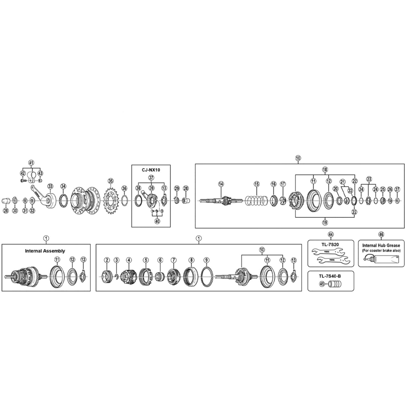 Balfes Bikes Shimano SHimano SG-8C20 hub left hand lock nut - 3 mm | Free postage over £30, £10 off first order, price match & 0% finance.