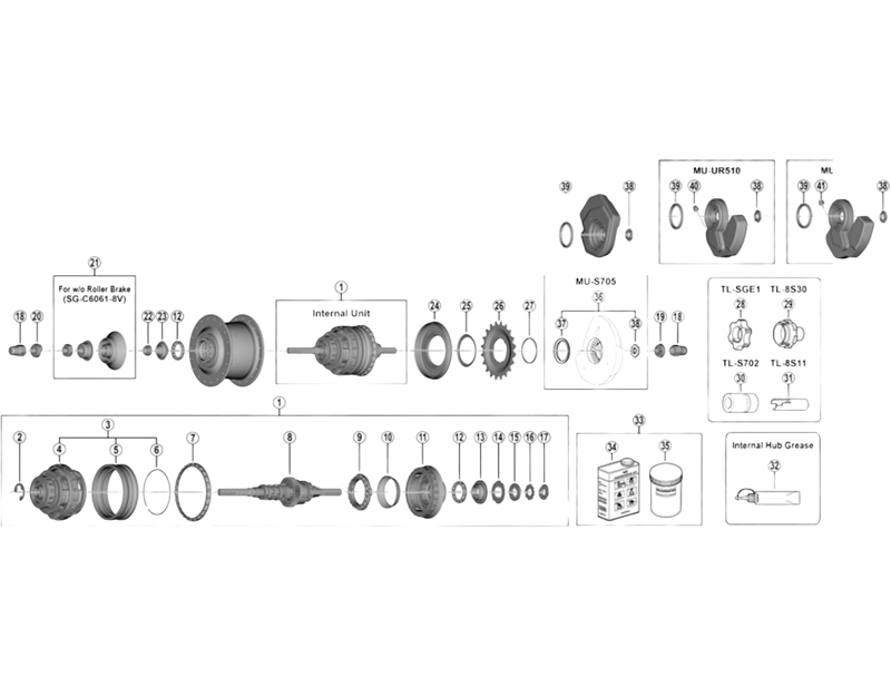 Balfes Bikes Shimano SG-C3000-7R left hand cone with dust cap | Free postage over £30, £10 off first order, price match & 0% finance.