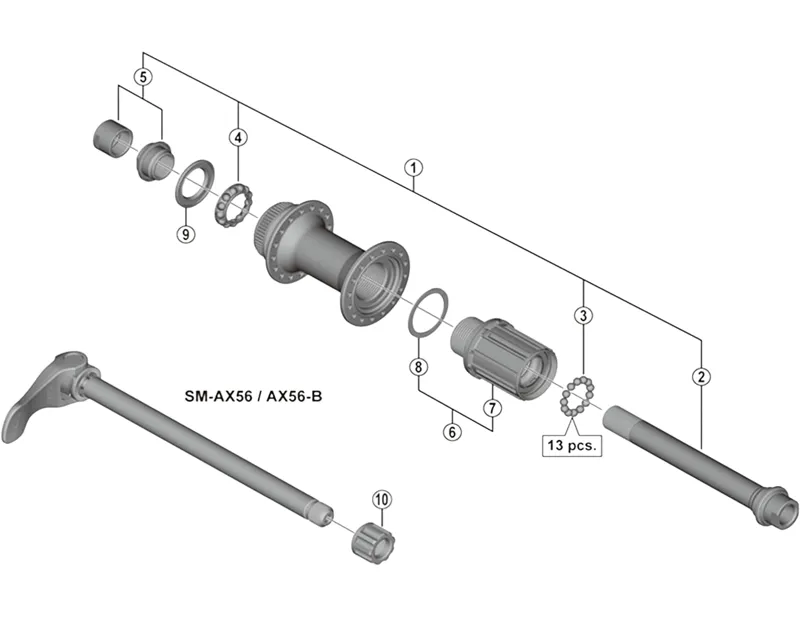 Balfes Bikes Shimano FHM618-B Hub Axle | Free postage over £30, £10 off first order, price match & 0% finance.