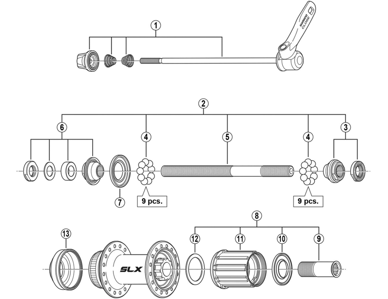 Balfes Bikes Shimano FH-M665 right hand lock nut | Free postage over £30, £10 off first order, price match & 0% finance.