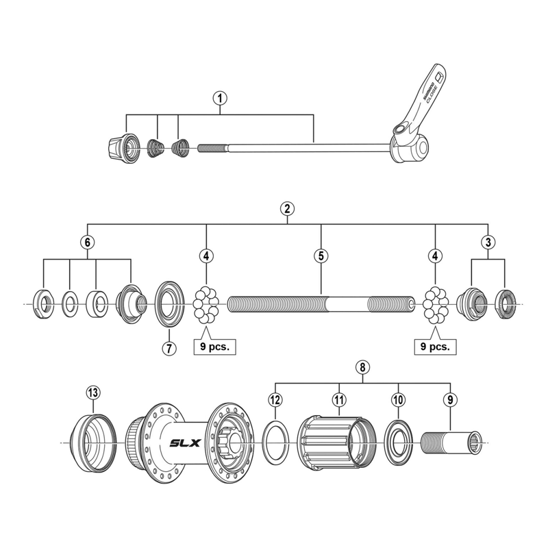 Balfes Bikes Shimano FH-M665 right hand lock nut | Free postage over £30, £10 off first order, price match & 0% finance.