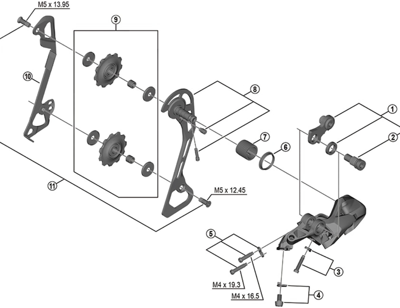 Balfes Bikes Shimano SHimano RD-T6000 outer plate assembly | Free postage over £30, £10 off first order, price match & 0% finance.