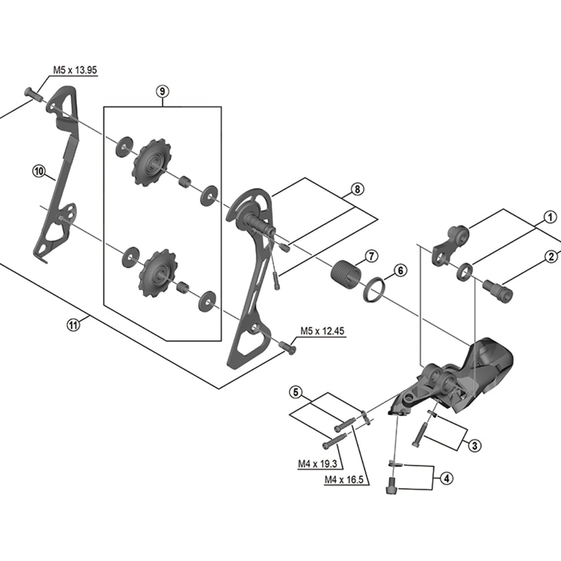 Balfes Bikes Shimano SHimano RD-T6000 outer plate assembly | Free postage over £30, £10 off first order, price match & 0% finance.