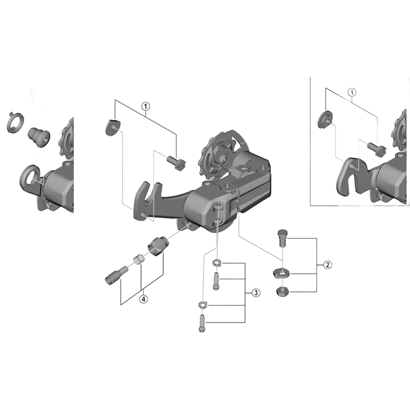 Balfes Bikes Shimano RD-TZ500 rear mech cable adjusting bolt unit | Free postage over £30, £10 off first order, price match & 0% finance.