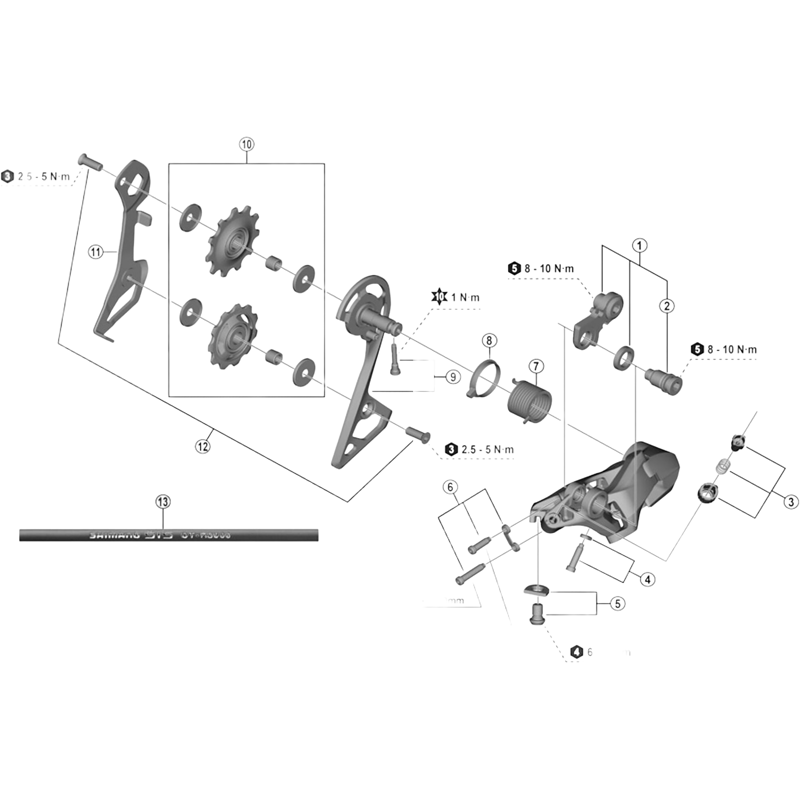 Balfes Bikes Shimano RD-R7000 105 rear mech inner plate - SS | Free postage over £30, £10 off first order, price match & 0% finance.