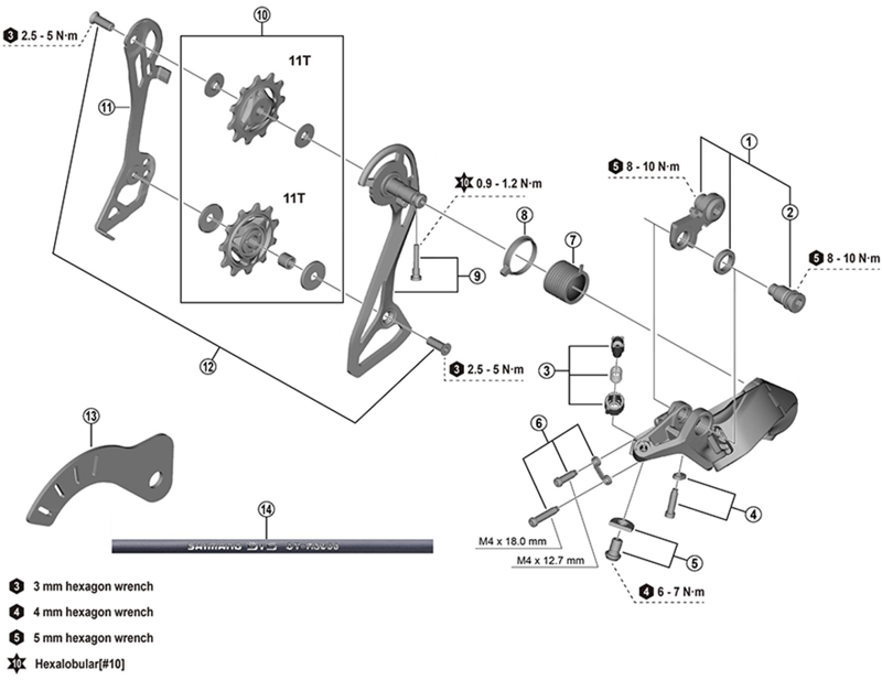 Balfes Bikes Shimano RD-R7000 105 rear mech cable adjusting bolt unit | Free postage over £30, £10 off first order, price match & 0% finance.