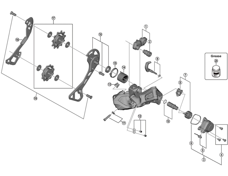 Balfes Bikes Shimano RD-RX805-GS ultegra bracket axle unit for normal type | Free postage over £30, £10 off first order, price match & 0% finance.