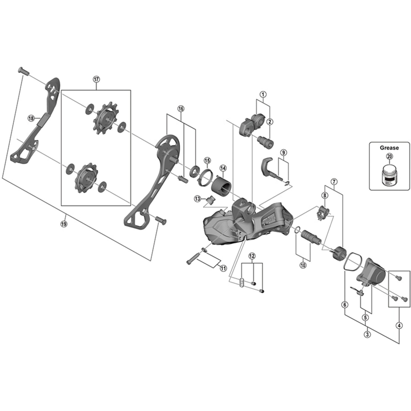 Balfes Bikes Shimano RD-RX805-GS ultegra bracket axle unit for normal type | Free postage over £30, £10 off first order, price match & 0% finance.