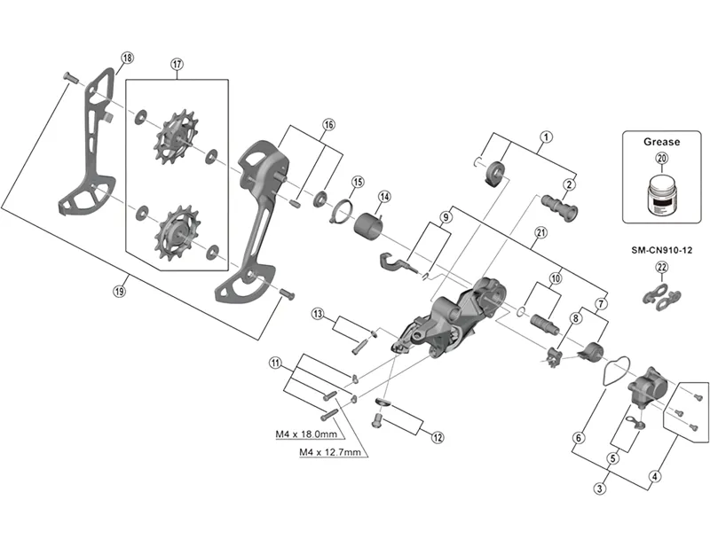 Balfes Bikes Shimano shimano RDM8120 rear mech Outer Plate Assembly SGS | Free postage over £30, £10 off first order, price match & 0% finance.