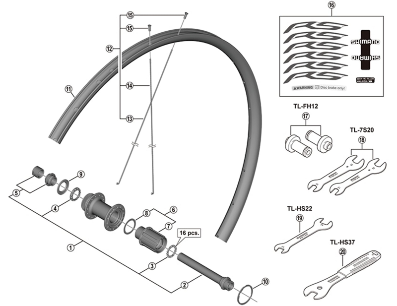 Balfes Bikes Shimano FH-RS470 Tiagra left hand lock nut and cone with dust cover | Free postage over £30, £10 off first order, price match & 0% finance.