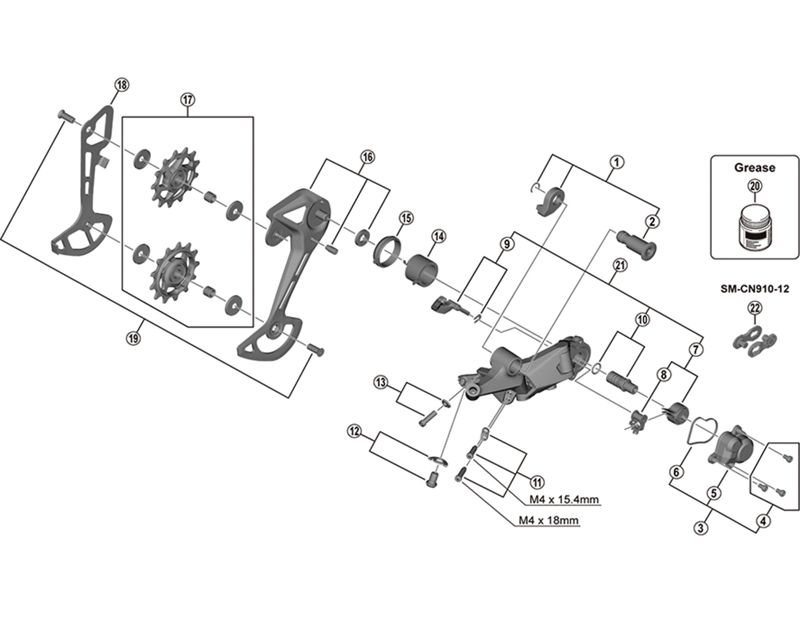 Balfes Bikes Shimano RD-M6100 deore bracket axle unit | Free postage over £30, £10 off first order, price match & 0% finance.
