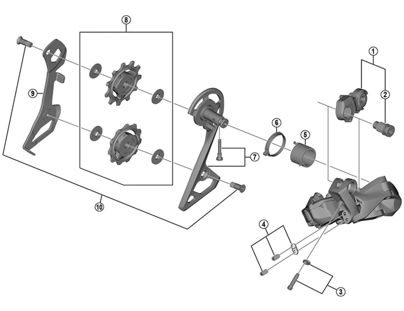 Balfes Bikes Shimano SHimano RD-R8050 Ultegra outer plate and fixing bolt | Free postage over £30, £10 off first order, price match & 0% finance.