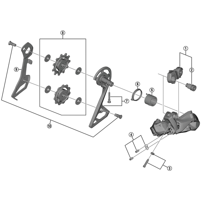 Balfes Bikes Shimano SHimano RD-R8050 Ultegra outer plate and fixing bolt | Free postage over £30, £10 off first order, price match & 0% finance.