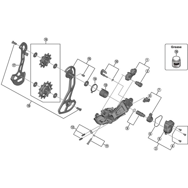 Balfes Bikes Shimano RD-RX817 GRX outer plate assembly | Free postage over £30, £10 off first order, price match & 0% finance.