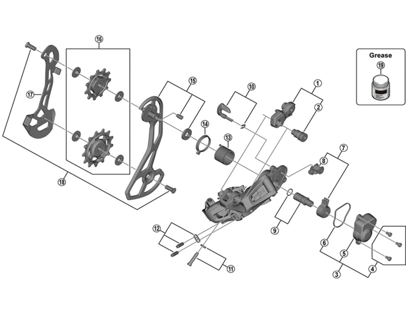 Balfes Bikes Shimano RD-RX815 GRX outer plate assembly | Free postage over £30, £10 off first order, price match & 0% finance.