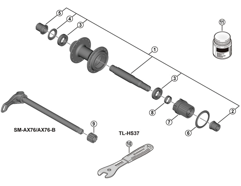 Balfes Bikes Shimano FH-MT410 Deore spacer | Free postage over £30, £10 off first order, price match & 0% finance.