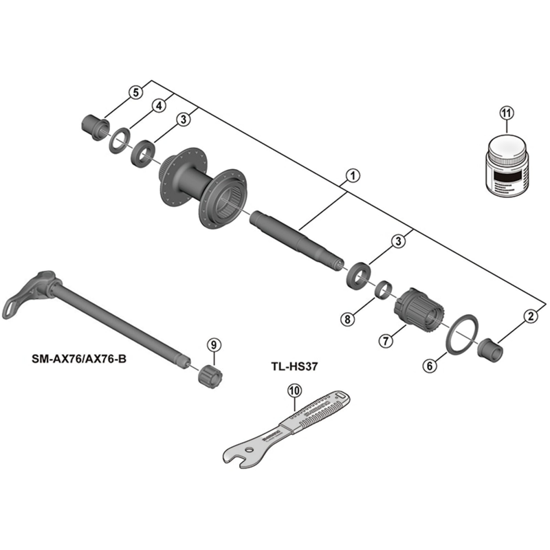 Balfes Bikes Shimano FH-MT401 right hand cap unit | Free postage over £30, £10 off first order, price match & 0% finance.