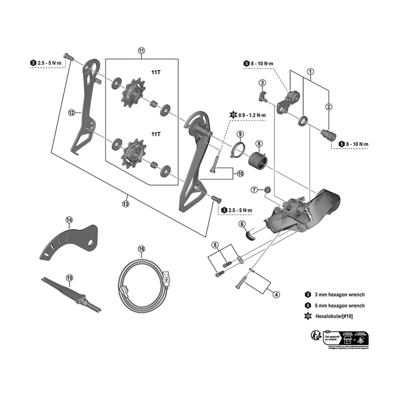 Balfes Bikes Shimano RD-R7150 105 outer plate and fixing screw | Free postage over £30, £10 off first order, price match & 0% finance.