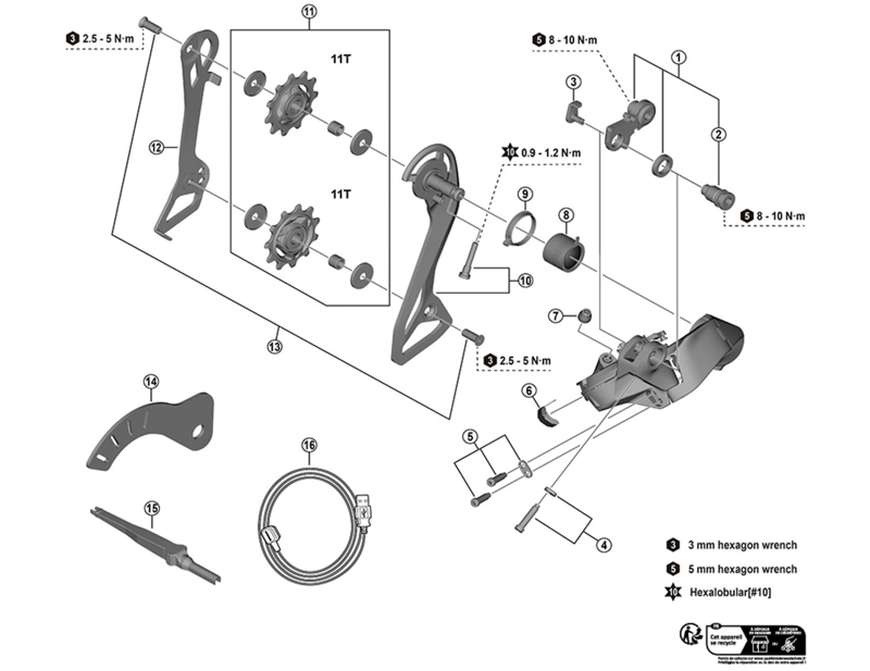 Balfes Bikes Shimano RD-R7150 105 bracket axle unit | Free postage over £30, £10 off first order, price match & 0% finance.