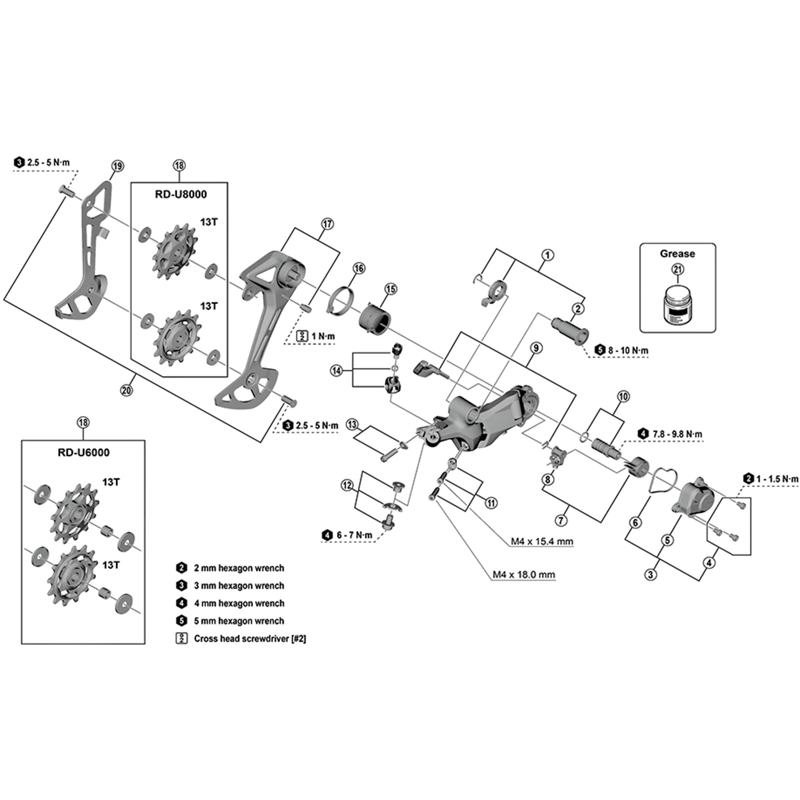 Balfes Bikes Shimano shimano cues RD-U8000 inner plate - GS | Free postage over £30, £10 off first order, price match & 0% finance.