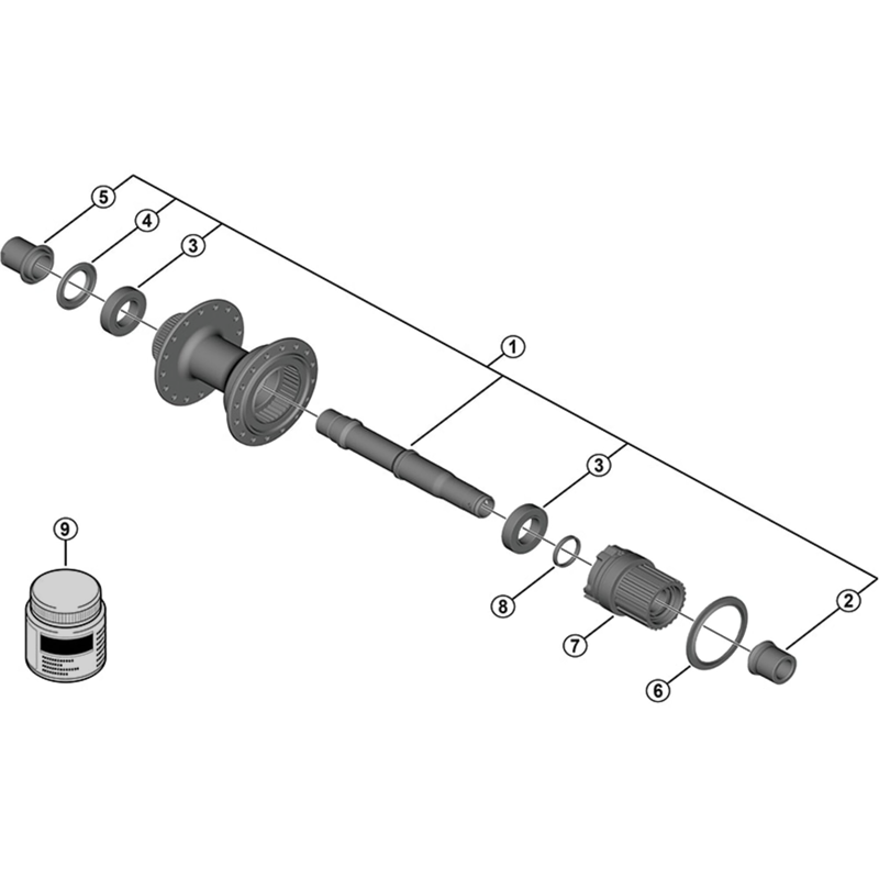 Balfes Bikes Shimano FH-TC600 Freewheel body unit HG spline M | Free postage over £30, £10 off first order, price match & 0% finance.