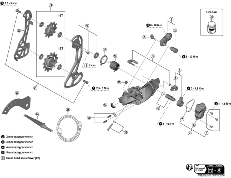 Balfes Bikes Shimano GRX RD-RX825 outer plate assembly | Free postage over £30, £10 off first order, price match & 0% finance.
