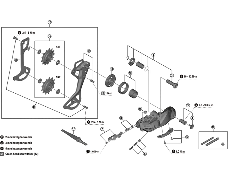Balfes Bikes Shimano RD-M6250-SGS outer plate assembly - SGS | Free postage over £30, £10 off first order, price match & 0% finance.