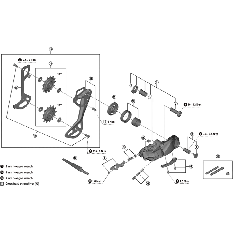 Balfes Bikes Shimano RD-M6250-SGS outer plate assembly - SGS | Free postage over £30, £10 off first order, price match & 0% finance.