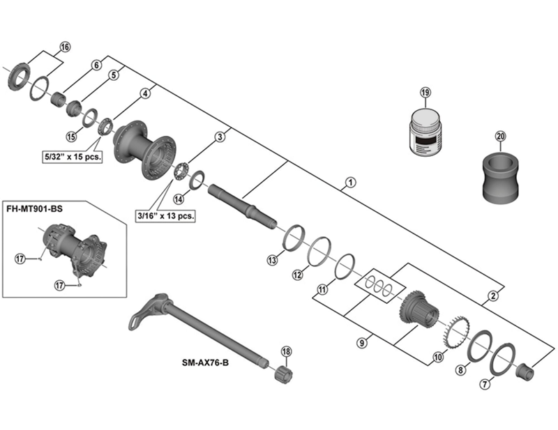 Balfes Bikes Shimano SHimano HB-MT900-BS spherical washer | Free postage over £30, £10 off first order, price match & 0% finance.
