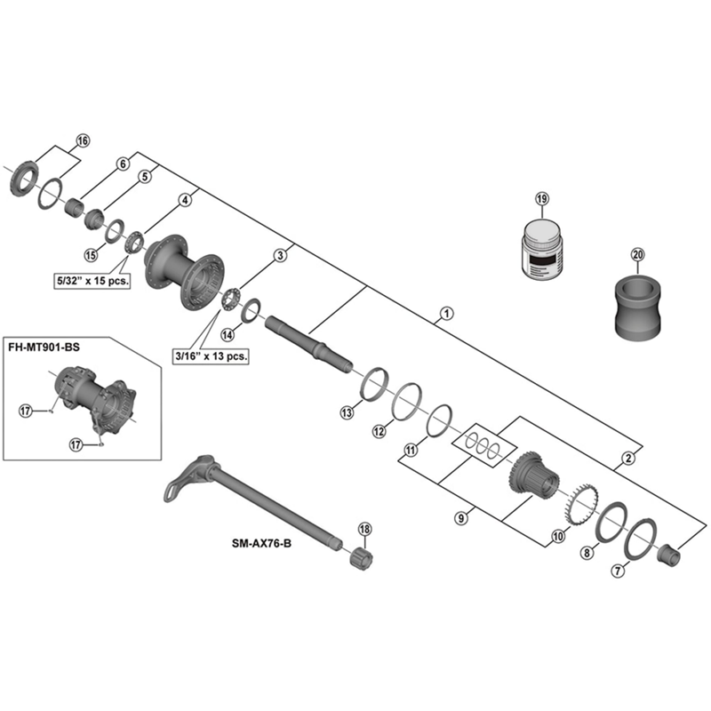 Balfes Bikes Shimano SHimano HB-MT900-BS spherical washer | Free postage over £30, £10 off first order, price match & 0% finance.